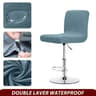 Real Waterproof Fabric Bar Chair Cover Stretch Short Back Slipcover 13