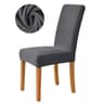 Jacquard Fabric Stretch Dining Chair Seat Cover 10