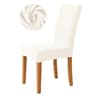 Jacquard Fabric Stretch Dining Chair Seat Cover 8