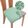 Stretch Jacquard Upholstered Dining Chair Seat Cover 12