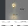 Modern Black  Gold LED Wall Sconce 7