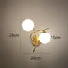 Nordic Glass Orb Iron Wall Sconce 8