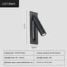 Modern Embedded LED Reading Wall Lamp With USB 6