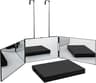 Travel Portable 360 Trifold Vanity Mirror With Telescoping Hooks 7