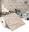 Retro 3D Faux Brick Waterproof SelfAdhesive Wall Sticker Roll 12