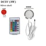 5V USB RGB Dimmable UnderCabinet Puck Light Set 7