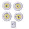 Dimmable Wireless LED Under Cabinet Light Set Remote Control Puck Night Lights 9