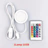 LED Spotlight RGB With Remote Control Mini USB Display Cabinet Counter Lamp 3