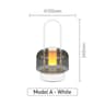 Modern Retro Nordic Rechargeable Desk Lamp Wireless Table  Camping Night Light 10