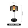 Modern Retro Nordic Rechargeable Desk Lamp Wireless Table  Camping Night Light 13