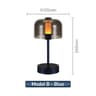 Modern Retro Nordic Rechargeable Desk Lamp Wireless Table  Camping Night Light 14