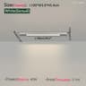 Modern Minimalist LED Linear Ceiling Lamp Fixture 13