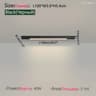 Modern Minimalist LED Linear Ceiling Lamp Fixture 9