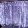 USB LED Curtain Lights Remote Control Hanging Garland Lights 9