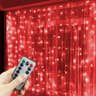 USB LED Curtain Lights Remote Control Hanging Garland Fairy Lights 10