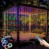 USB LED Fairy Curtain Lights Remote Control Hanging String Lights 7