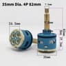 Universal Ceramic Valve Cartridge Replacement 12