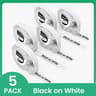 5Pack Clear Thermal Label Tape Refill 7