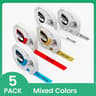 5Pack Clear Thermal Label Tape Refill 1