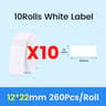 Waterproof Direct Thermal Label Paper Rolls For NiiMbot D11 D110  D101 14