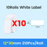Waterproof Direct Thermal Label Paper Rolls For NiiMbot D11 D110  D101 20
