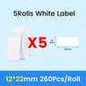 Waterproof Direct Thermal Label Paper Rolls For NiiMbot D11 D110  D101 21