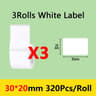 MediumFormat Waterproof Thermal Label Tape Rolls 15