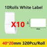 MediumFormat Waterproof Thermal Label Tape Rolls 10