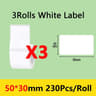 MediumFormat Waterproof Thermal Label Tape Rolls 18