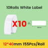 Waterproof Direct Thermal Label Paper Rolls Various Sizes  MultiPacks 8