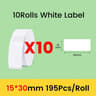 Waterproof Direct Thermal Label Paper Rolls Various Sizes  MultiPacks 6