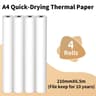 QuickDrying A4 Thermal Paper Rolls 10