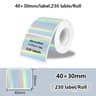 Laser Holographic Transparent Thermal Adhesive Label Rolls 11