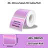 Laser Holographic Transparent Thermal Adhesive Label Rolls 6
