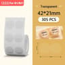 Transparent Waterproof Thermal Label Paper Roll Set For B1  B21 Printers 7