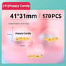 Transparent Waterproof Thermal Label Paper Roll Set For B1  B21 Printers 13