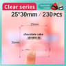 Transparent Waterproof Thermal Label Paper Roll Set For B1  B21 Printers 8