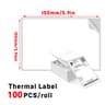 Fanfold Thermal Shipping Label Stack Set 100 Sheets  500 Sheets 6