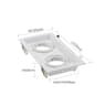 Square Recessed Adjustable Spotlight Holder Fixture 10