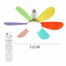Modern 6Blade Silent LED Ceiling Fan Light With Remote 30W  40W 7