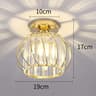 Modern Luxury Crystal Hanging LED Pendant Ceiling Light 6
