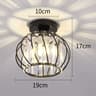 Modern Luxury Crystal Hanging LED Pendant Ceiling Light 5