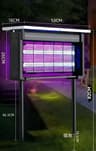 Solar Outdoor Mosquito Trap  Bug Zapper Lamp 10