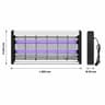 Commercial 2 LED Tube Electric Mosquito Zapper With Tray 8