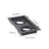 Aluminum Double Head Spotlight Frame GU10  MR16 Base 7
