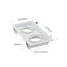 Aluminum Double Head Spotlight Frame GU10  MR16 Base 6