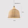 Boho HandWoven Wicker Pendant Light 8
