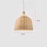 Boho HandWoven Wicker Pendant Light 7