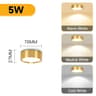 Modern Cylindrical Tricolor SurfaceMounted LED Spotlight 7