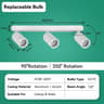 Modern Adjustable Linear Ceiling Spotlight Track Fixture Fixture Only 18